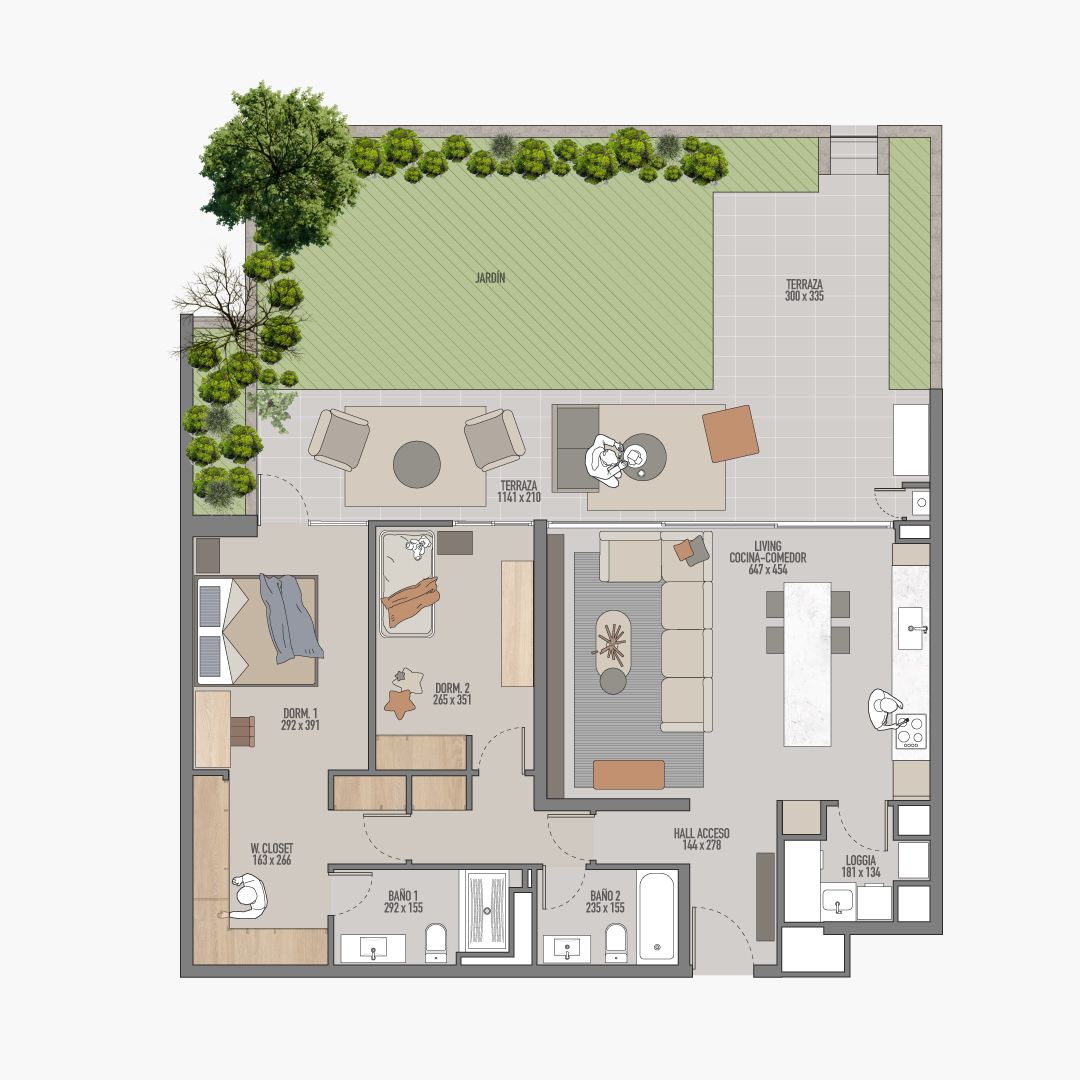 Depto 130 m2