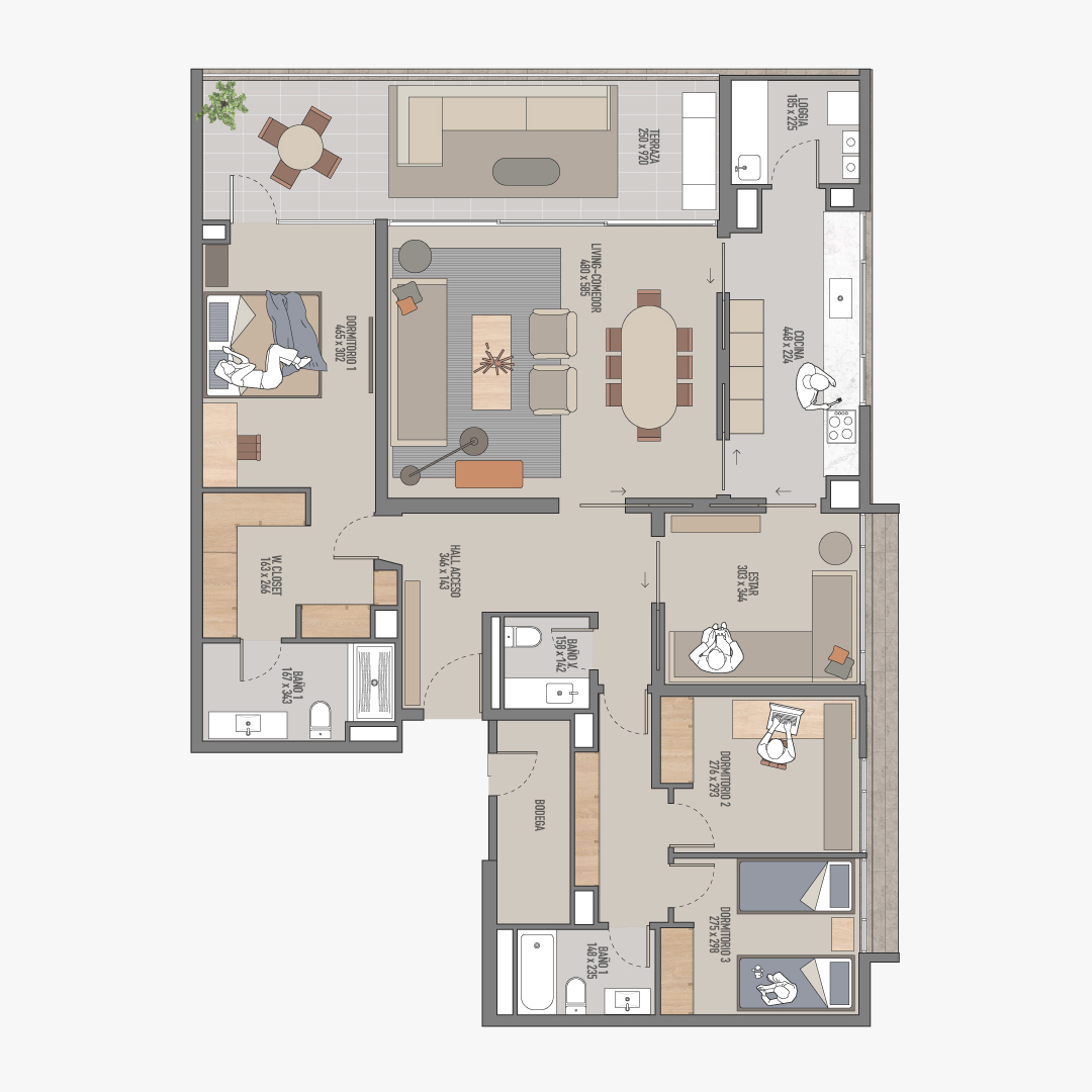 Depto 169 m2