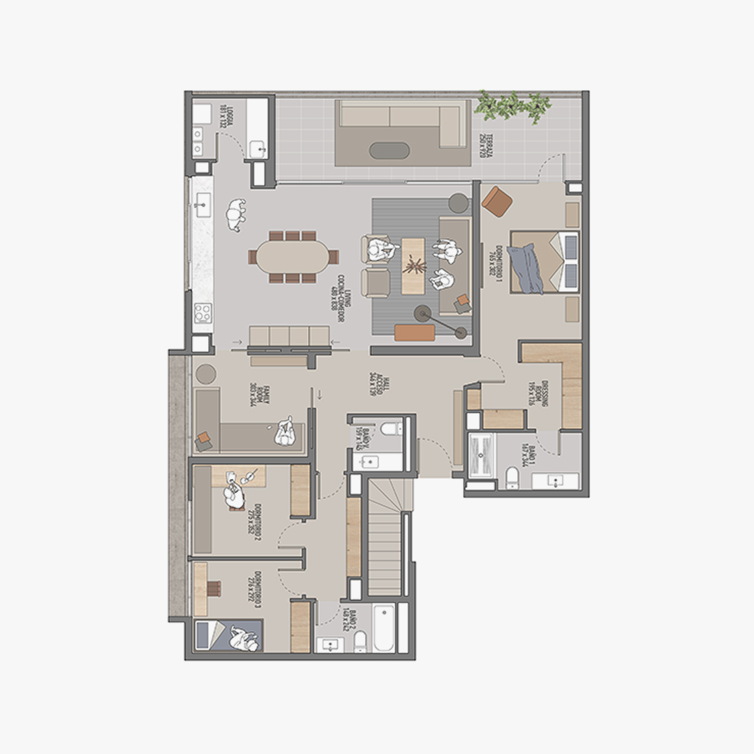 Depto 169 m2