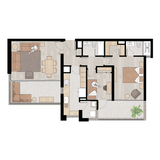Depto. 114 m2