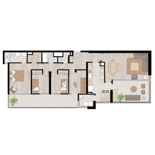 Depto. 114 m2