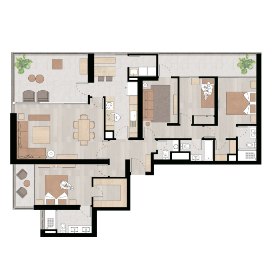 Depto. 114 m2