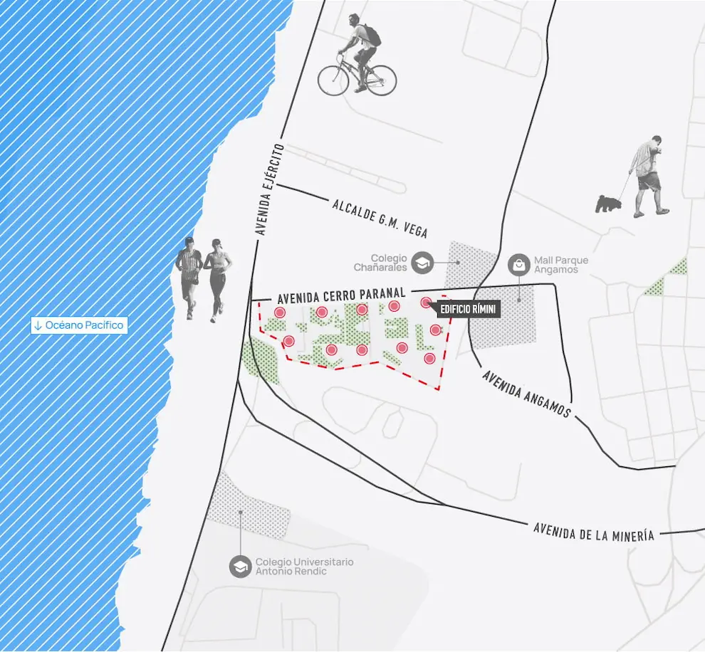 Mapa Edificio Rimini